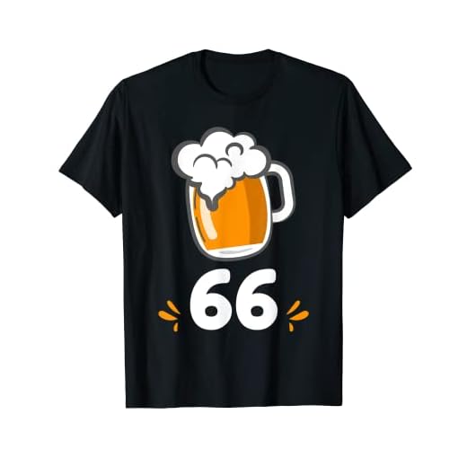 Cumpleaños 66 Años Taza de Cerveza Celebración Camiseta Camiseta