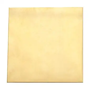 DTGN 100x100x1.5mm(LxWxT) Brass Sheets - 2Pack - Good for Making Machinery Parts - Metal Brass Plates