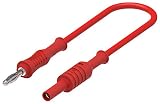 Câble de raccordement 4 mm, 250 mm, rouge, indice de courant 36A, couleur isolante rouge, longueur du plomb – Impérial 25,1 cm, longueur du câble – métrique 250 mm, 76-09X fils de test, Svhc no Svhc
