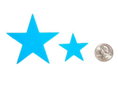 Image of Playfully Ever After 1.5 and 3 inch Combo Size Felt Star Stickers 46pc (Misc Color Pack)