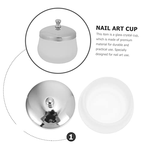 Dappen dish verre mat haut de gamme récipient robuste de manucure