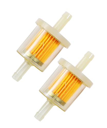 Flaconi 2PCS Filtre Essence Moto,Filtre A Carburant Orange de Haute Qualité,Universel Carburant filtre de 8 mm,Réutilisable Filtres à Carburant,Convient à la Plupart des Motos,Voiture,Scooters