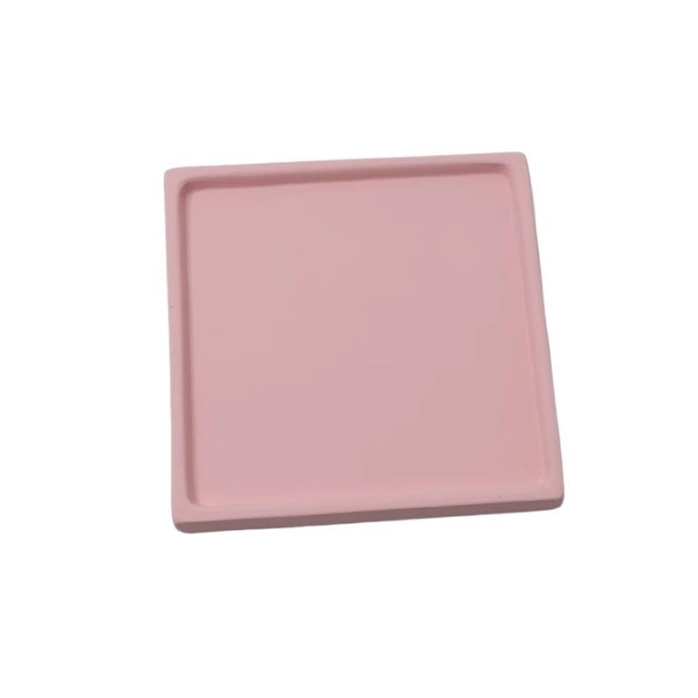 Kx9Lb8d plant saucer Garden Plant Pallet Drip Tray, for Indoor Outdoor Square Flower Pot Saucer flower pot saucer(Pink,Small)