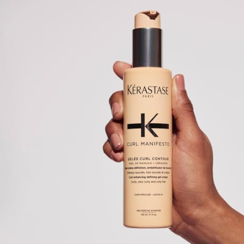 Kérastase Curl Manifesto, Crema Capilar Multiprotectora Antiencrespamiento, Nutre y Controla el Encrespamiento, Para Pelo Ondulado, Rizado o Afro, Gelée Curl Contour, 150 ml - imagen 7