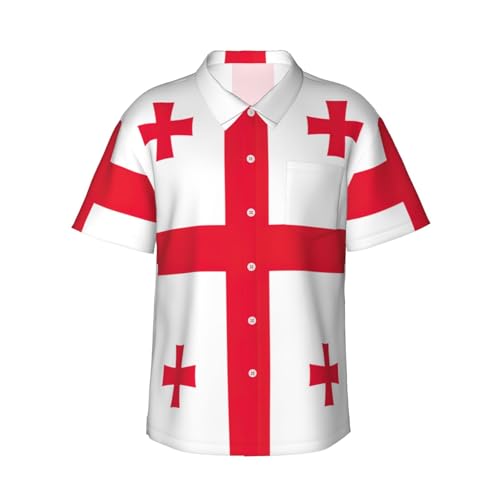 Chemise hawaïenne Géorgie homme avec short de plage imprimé d'été