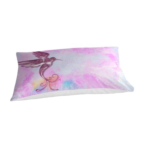 Parure de lit microfibre 3D premium housse de couette rose