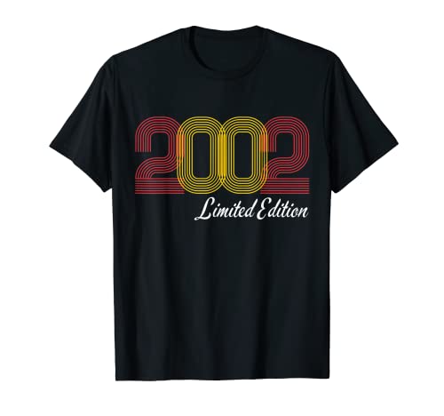 20 años mujer hombre 2002 cumpleaños 20 regalo retro vintage Camiseta