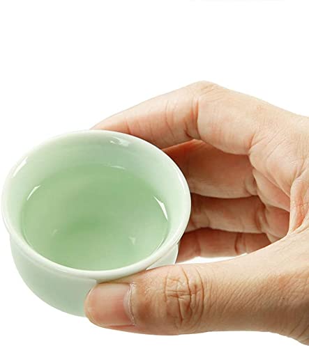 Juego de sake japonés para tus cenas exóticas con tazas de celadón tradicionales 7