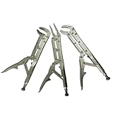 3 PCS 11 Inch Locking Pliers Extended Long Reach Locking Vise Grip Pliers Straight 45 Degree 80 Degree Head Repair Tools Compatible With Automotive