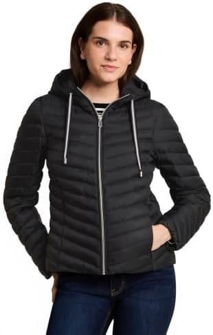 TOM TAILOR Damen 1051119 Lightweight Steppjacke mit Kapuze