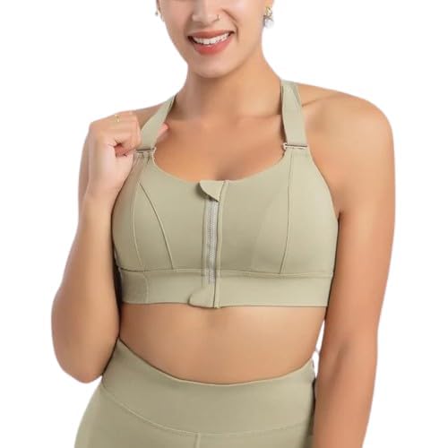 Sports Bra Zipper in Front Criss Cross Back Yoga Fitness Bra with Adjustable Straps Sport Brassiere for Women Girls Plus Size Pack of 1-image-44