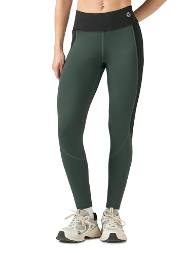 Image of TECHNOSPORT Women's High Rise Slim Fit Tights for Running, Gym and Sports