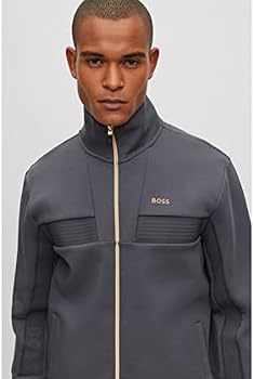 Veste De Survêtement BOSS Homme - Blanche - Fermeture éclair Intégrale - Taille M - Skaz 1