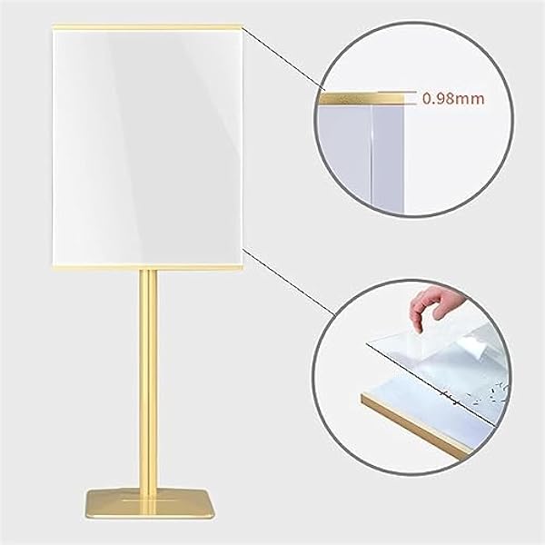 Verticale Poster Display Winkel Ingang Display Billboard Promotionele Display Staande Display Promotionele Display goud