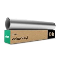 INCLUDES - 1 roll of Cricut Permanent Vinyl, 30.5 cm x 3 m (12" x 10 ft) in Silver. WIDE APPLICATIONS - Permanent Vinyl is ideal for a variety of projects, including labels, decals, wall & window decorations, and so much more. DURABLE - This vinyl fe...