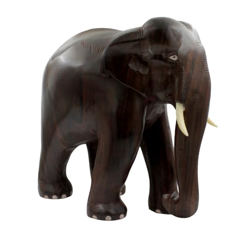 Image of Rosewood Handmade Elephant Showpiece (12 inch)