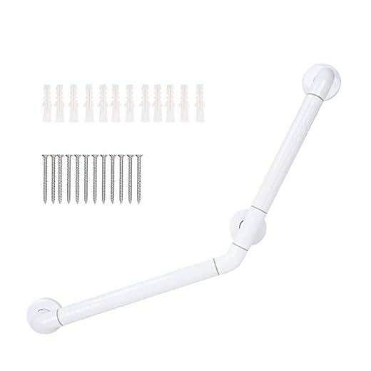 Ghzste Barandilla de Baño para el Hogar Barra de Agarre con Manija de Soporte Antideslizante de Seguridad de Acero Inoxidable para Personas Mayores