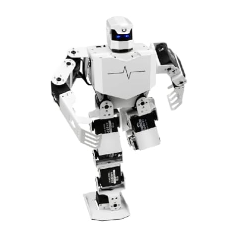 LewanSoul H5S Smart Robot 16DOF Humanoid Robot PC APP Control, Support Walking Dancing Singing Kicking Boxing Stand Up Automatically, Gift for Adult Robots Beginner Men Women Student Robots Lover Cover