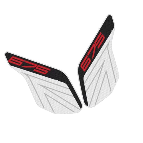 Protection de réservoir latérale moto 675 R 2013-2016 finition carbone