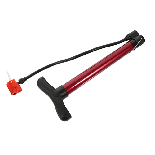 TOYANDONA De Aire Portátil De Neumáticos De Bicicleta Pie Bicicleta De Aire Accesorios para De Bicicleta De Bicicleta Inflador De Aire Portatil Aleación Rojo