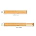 VaeFae Adjustable Bamboo Drawer Dividers, Expandable Drawer Organizer for Kitchen, Bedroom, Bathroom, Dresser and Office, 6-Pack