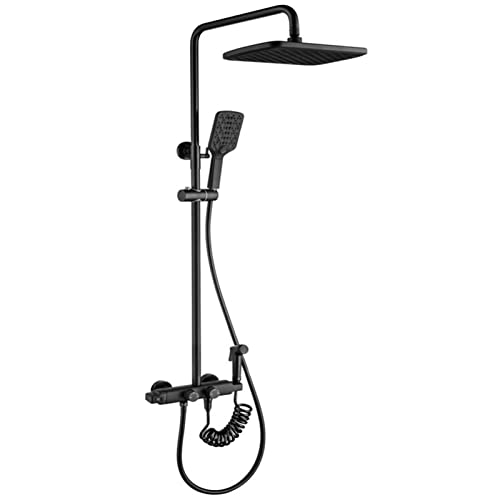 Système de douche thermostatique et grand pommeau effet de pluie pour spa à la maison