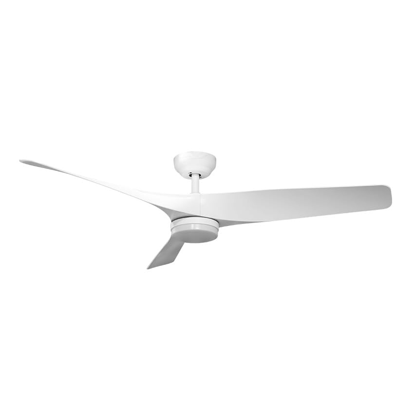 Ventilateur blanc 22W 2180lm à LED pour un salon lumineux