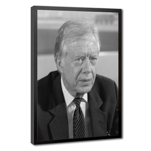Portrait Jimmy Carter déco murale facile à suspendre sans grand cadre