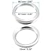 ACROPIX 57.1mm to 66.1mm Universal Car Hub Centric Rings Silver Tone - Pack of 2
