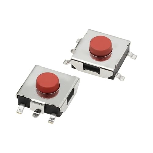 Flat Red SMD 5Pin Tact Push Button Switch Switch 6x6x3.1mm 1Pcs