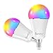 Bombilla LED Inteligente WiFi, E14 Multicolor RGB LED Luces 9W=90W Equivalente 900LM Lámpara WiFi Ahorro de Energia Smart Light Bulb Compatible con Alexa / Google Home / Smart Life, 2Pcs