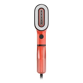 Rowenta Pure Pop, Ferro da Stiro Verticale Portatile a Vapore, Utile per Stirare e Igienizzare i Tuoi Capi, con Sistema Reversibile, Riscaldamento Rapido, Potenza 1300W, Colore Rosso Corallo, DR2022