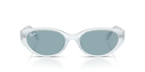 Ray-Ban (レイバン) サングラス ユニセックス フレーム/トランスペアレントアイス (TRANSPARENT ICE) レンズ/ブルー (BLUE) レンズ幅55mm 0RB4457D