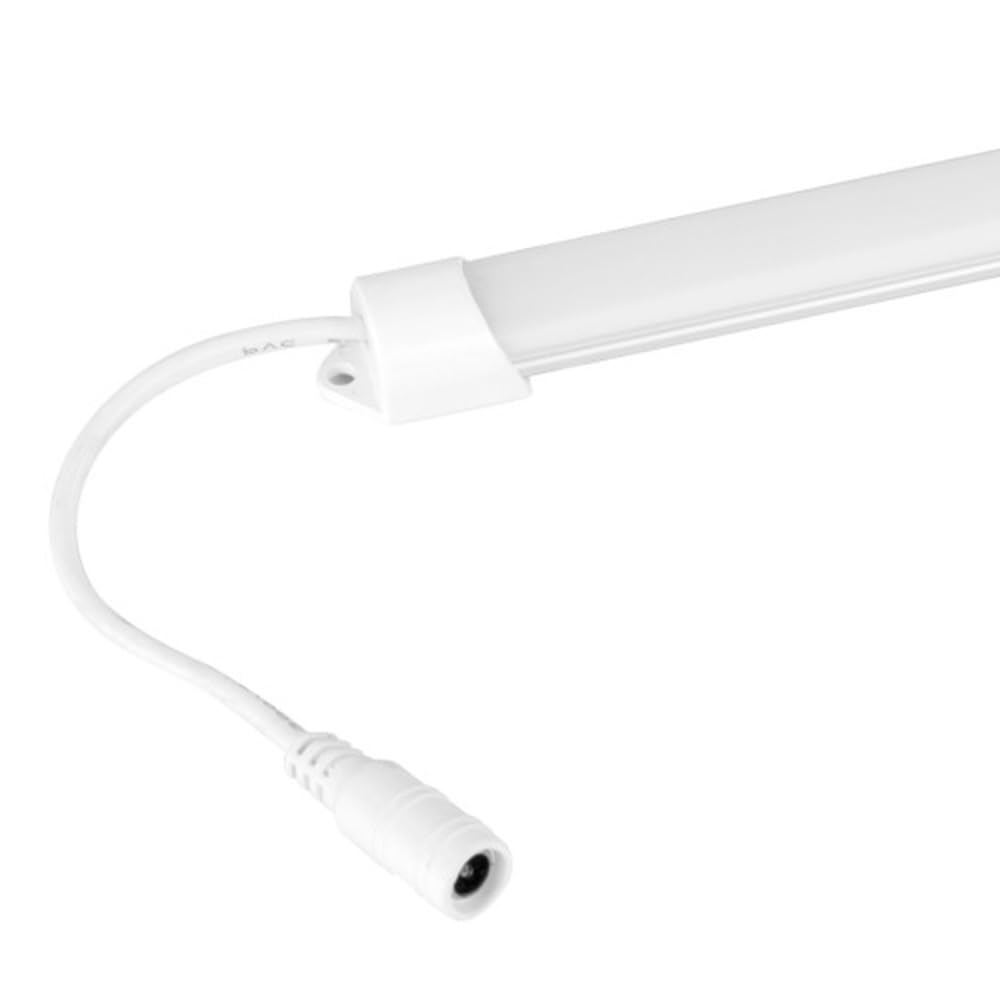 TOT ELECTRIC 2PZ Striscia led 12V 1m con profilo barra luminosa lampada sottopensile in alluminio luce cucina armadio mensole copaertura Opaco Luce Naturale