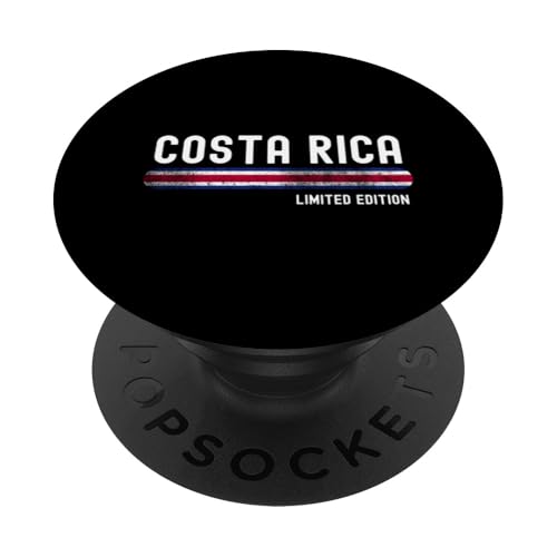 Costa Rica Flag | Costa Rican Vintage Distressed PopSockets PopGrip Adhesivo