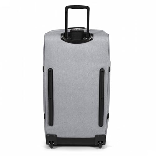 Image of Eastpak Tranverz L - 121L Large Wheeled Luggage with Dual Compartments, TSA Lock, Compression Straps & Smooth-Wheeling System, Sunday Grey