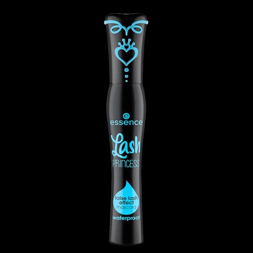 Image of Essence Lash PRINCESS false lash effect mascara waterproof, waterproof mascara, black, straight fibre brush, 12 ml (Pack of 2)