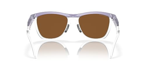 Oakley OO9289 Frogskins Hybrid Round Sunglasses, Matte Transparent Lilac/Clear/Prizm Violet, 55 mm4