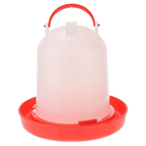 TOGEVAL 鶏用給餌容器 飲水器付き 家禽飼料バケツ 持ち運び簡単 耐久性 省スペース設計 初心者向け 素材使用