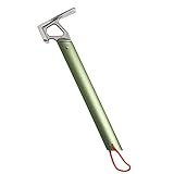 Martillo para acampar, Martillo para acampar con clavos para tienda campaña, Herramienta martillo cabeza acero inoxidable con mango aluminio, ligera para Osmanthus