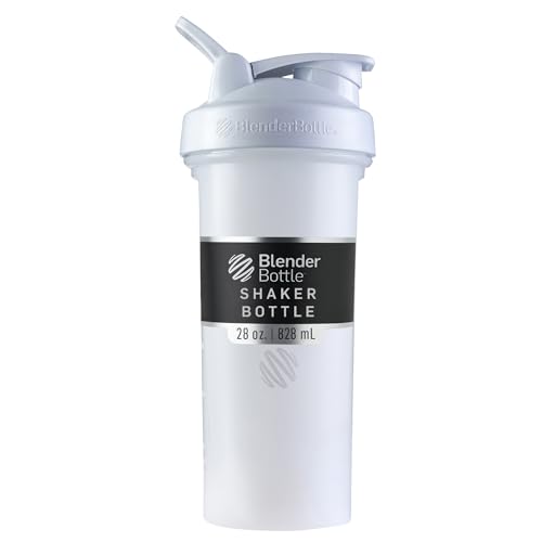Image of BlenderBottle Classic V2 Shaker Bottle Perfect for Protein Shakes and Pre Workout, 28-oz, Full-Color White
