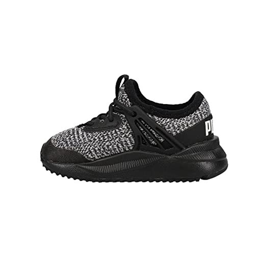 Image of Puma Kids Pacer Future Slip On Sneaker, Black White, 7 US Unisex Toddler