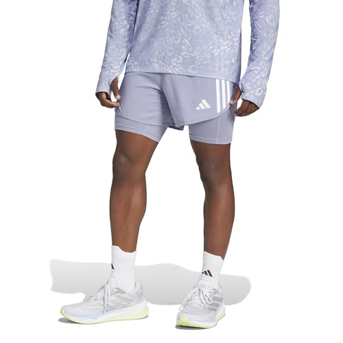 adidas ランニング ハーフパンツオウン ザ ラン 3ストライプス 2-in-1ショーツ IKM22メンズ