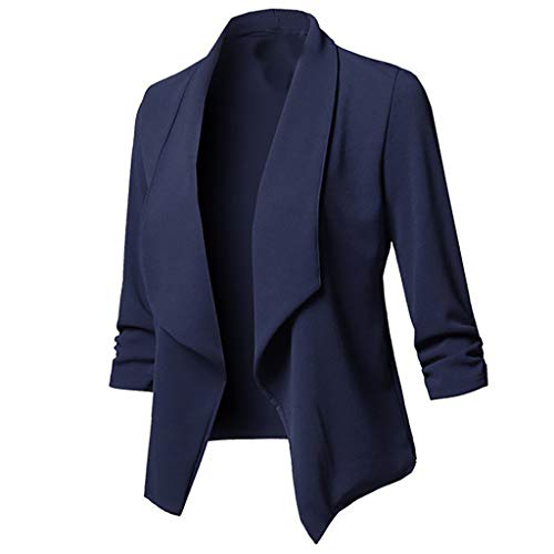 Blazer Donna Elegante Cerimonia 2025 Blazer da Lavoro da Donna Eleganti Leggeri Tuta Ufficio Business Aperto Davanti Taglie Forti Tailleur da Lavoro Oversize Vestito Slim Fit per Matrimoni e Feste