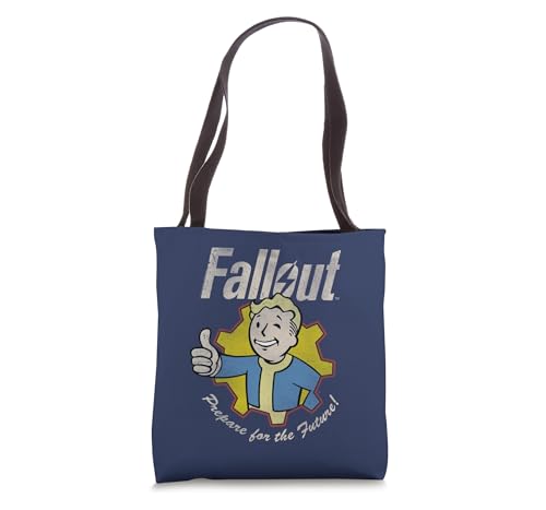 Bolso tipo tote Fallout Video Game 'Prepare for the Future' con diseño de Vault Boy miniatura 1