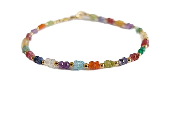 Bracelet multi gemstone LKBEADS en perles pour vos tenues d'été et soirées