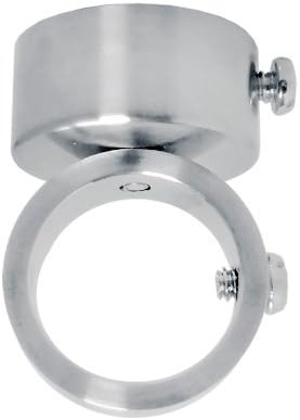 Shower Rods 12" Heavy Duty Ceiling Support (Polished Chrome)