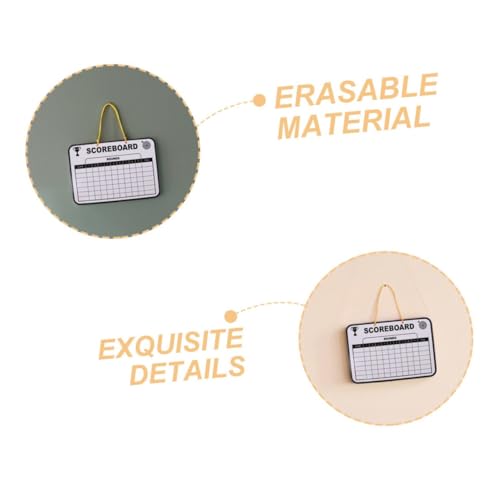 OSALADI 2pcs Golf Scoreboard Pizarra Borrable Doble Cara miniatura 7