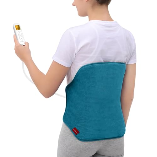 Comfytemp Upgraded XL Heat Pad for Back, Electric Back Heated Pad Wrap with Strap, Heated Belt for Waist, Lower Back, Lumbar, 9 Heat Settings, 0.5-9H Auto Shut Off, Birthday Gifts for Women Men