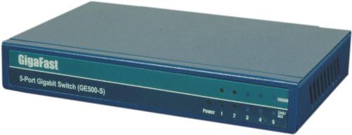 Gigafast Ethernet 5-Port Mini Switch 10/100 Mbps Ez500-S